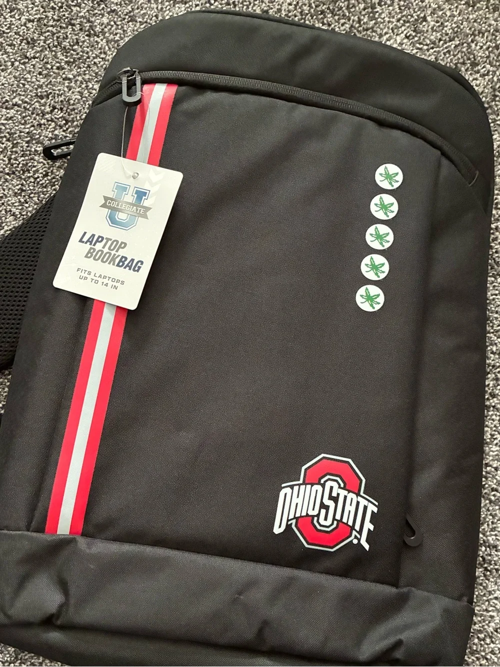 OHIO STATE BUCKEYES NCAA 16-INCH LAPTOP BAG NWT NEW